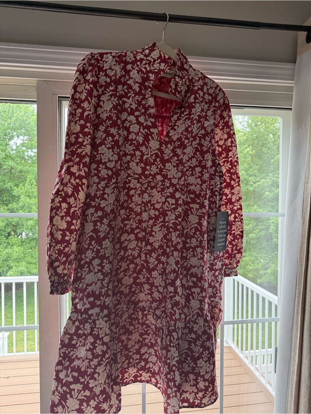 Tuckernuck Crimson Floral Tunic - Picture 3 of 3